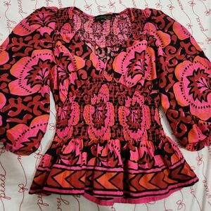 Vintage Blouse House Of Harlow 1960 Size XS